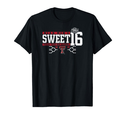 Texas Tech Red Raiders Sweet 16 2025 Men's March Madness T-Shirt
