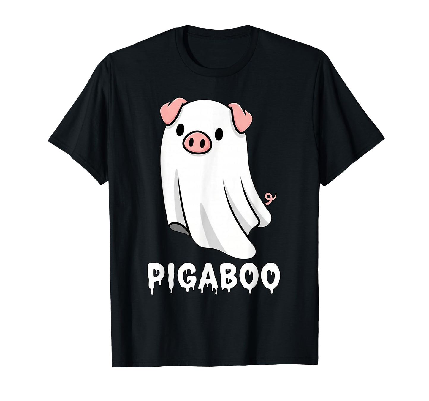 Funny Pig Ghost Spooky Season T-Shirt