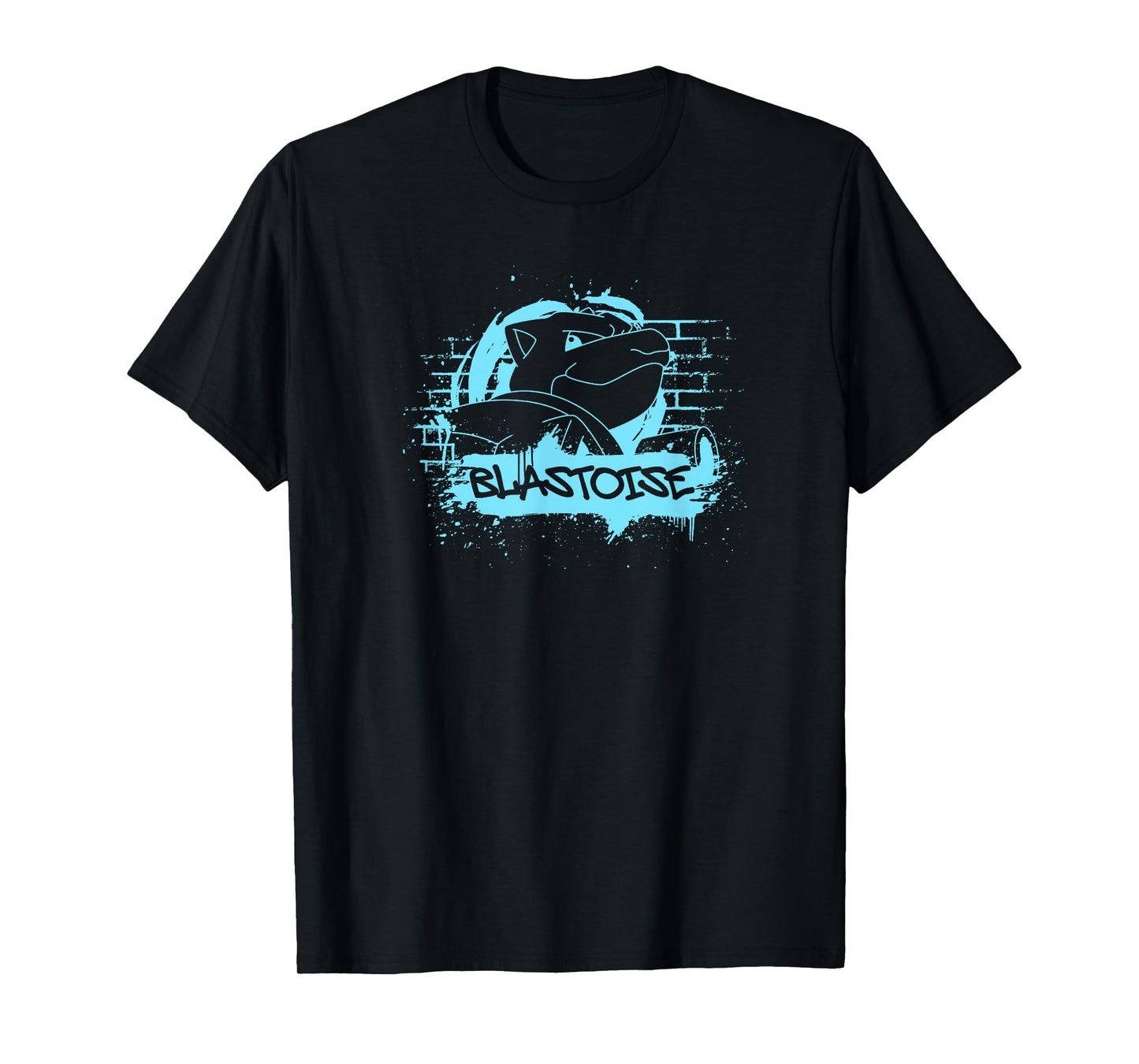 Pokémon Blastoise Blue Street Art Graffiti Logo T-Shirt