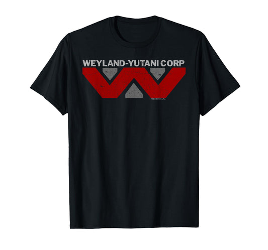 Aliens Weyland-yutani Corp Acheron Colony Chest Text Logo V2 T-Shirt