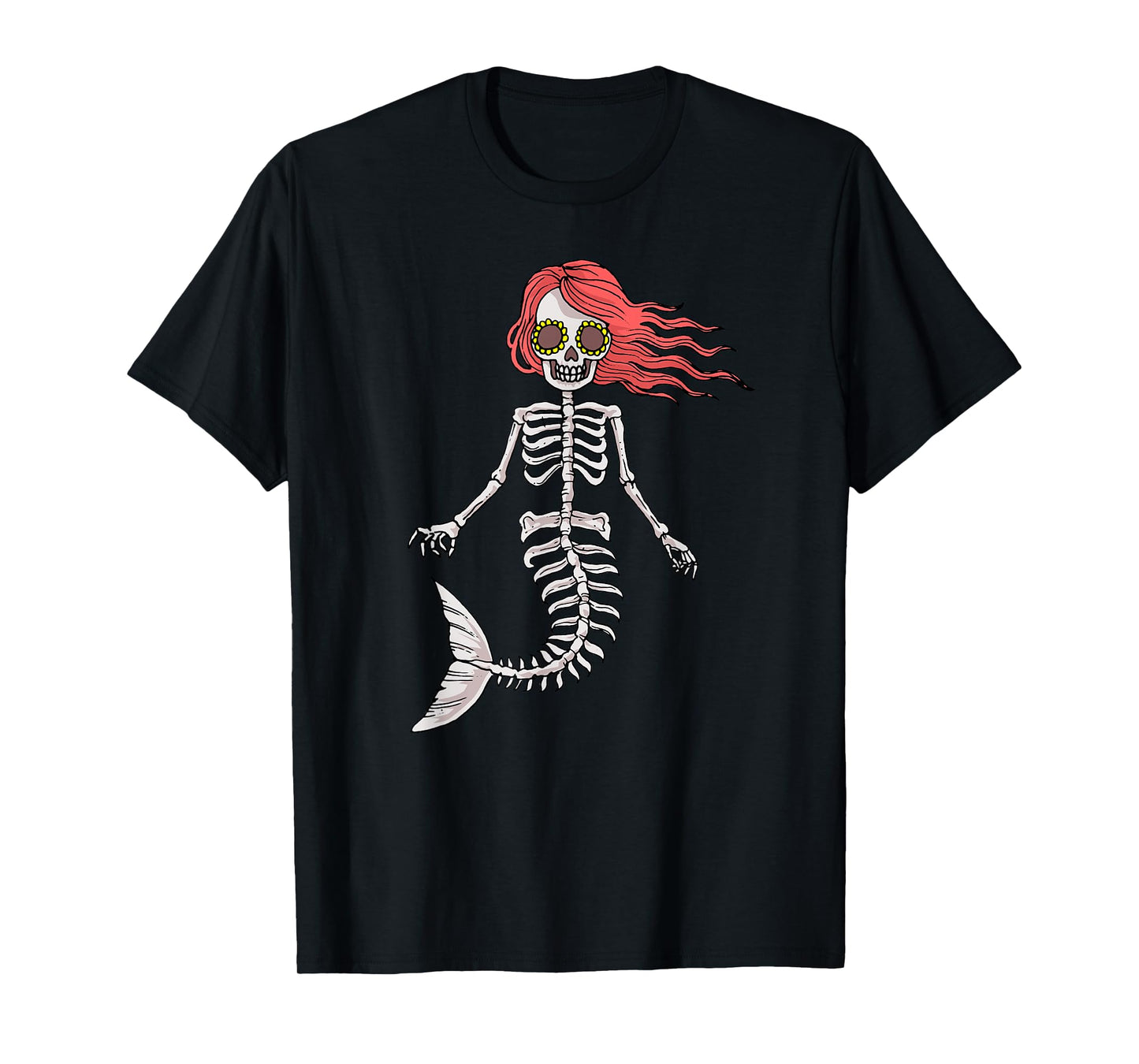 Mermaid Halloween Skeleton Shirt T-Shirt