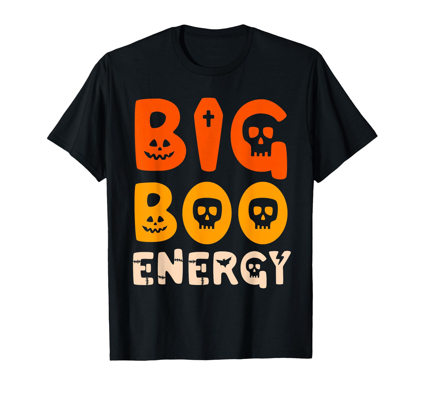 Big Boo Energy Halloween Ghost Shirt For Women Funny Costume T-Shirt