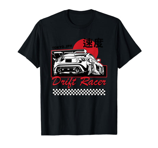 JDM Tokyo Japan Drift Race Car Tuning Retro Vintage Graphic T-Shirt