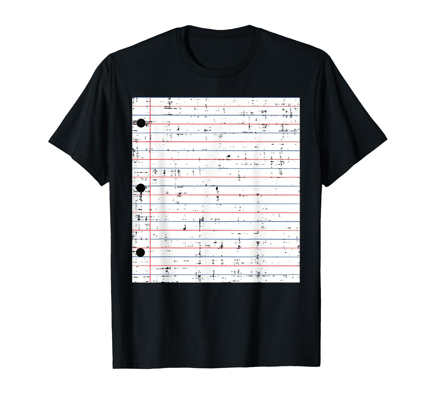 Halloween Lined Notebook Funny Student Costume Men Women Kid T-Shirt