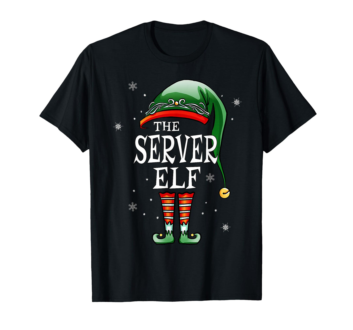 Matching Family Funny The Server Elf Christmas T-Shirt