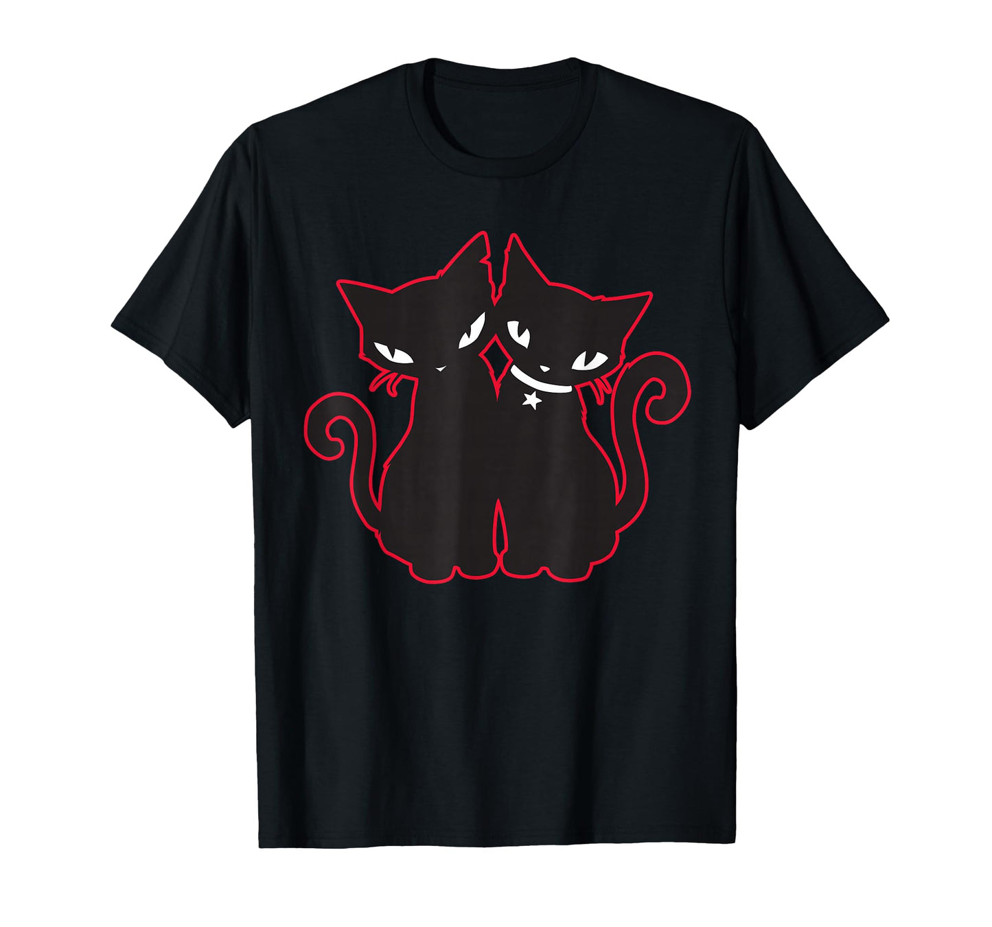 Emily The Strange Double Trouble T-Shirt - Women's X-Small Black Crew Neck Short Sleeve Classic Fit Cotton Blend T-Shirt