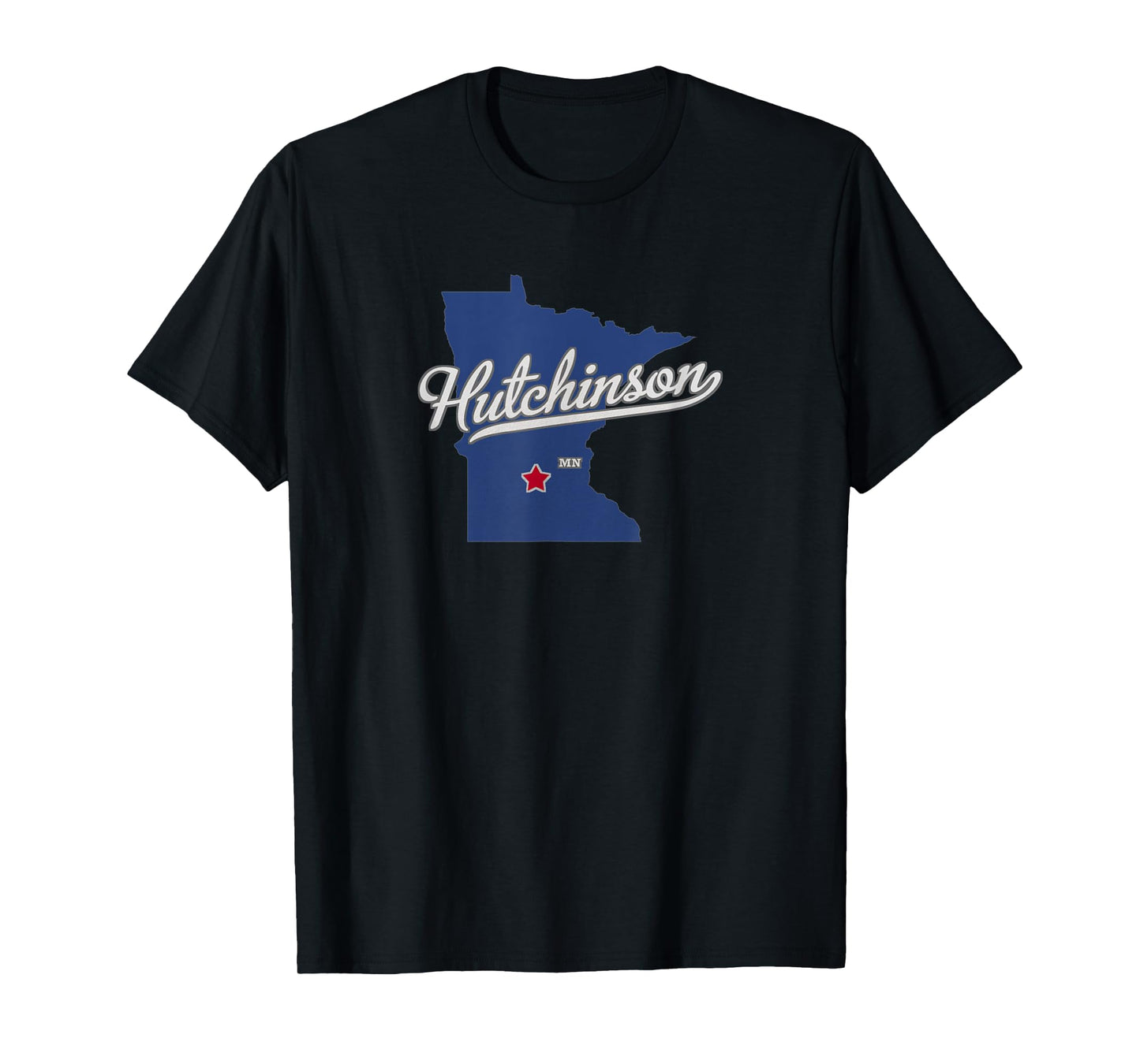 Hutchinson Minnesota MN Map T-Shirt
