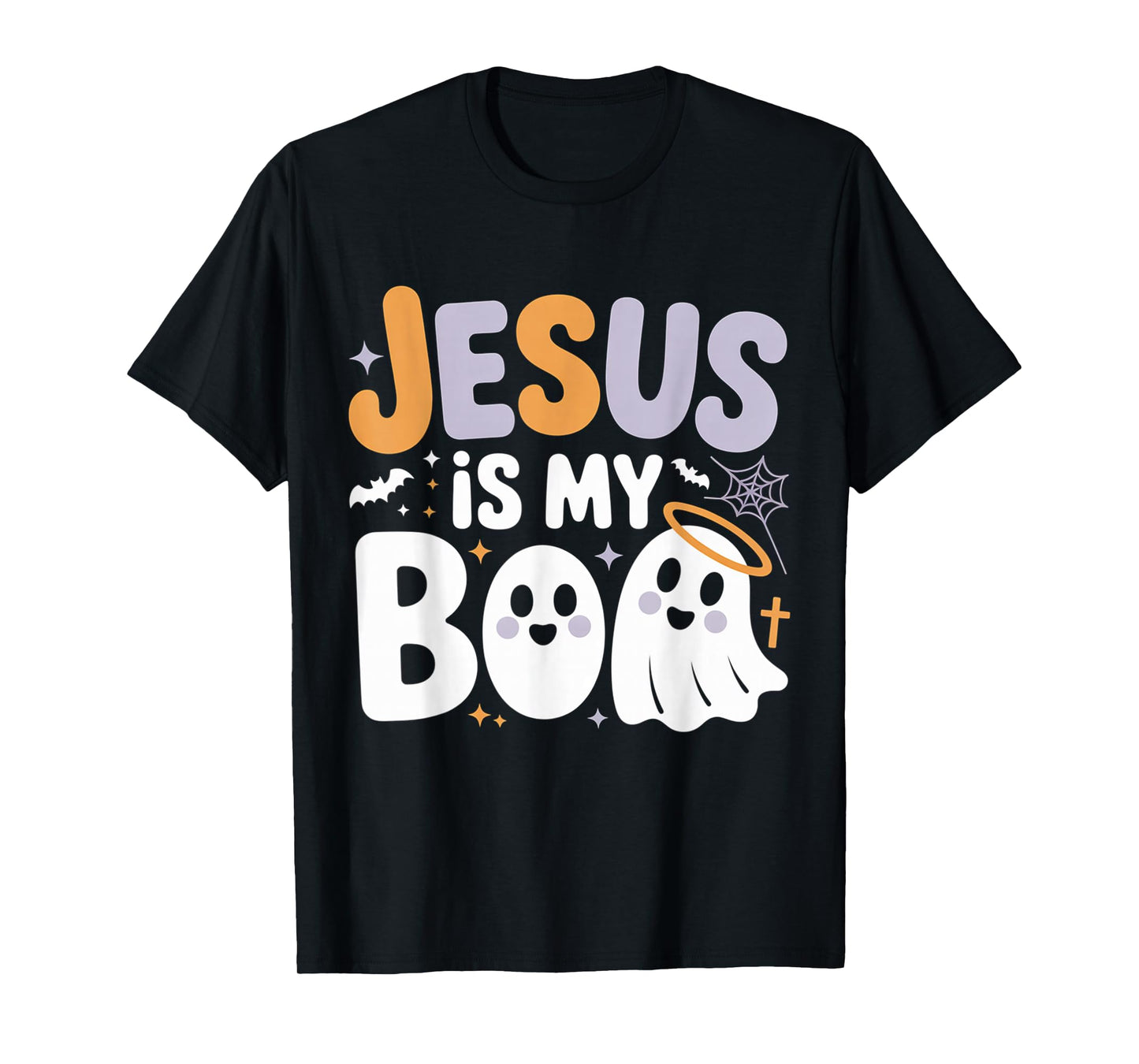 Jesus is My Boo Cute Christian Halloween Ghost Funny T-Shirt