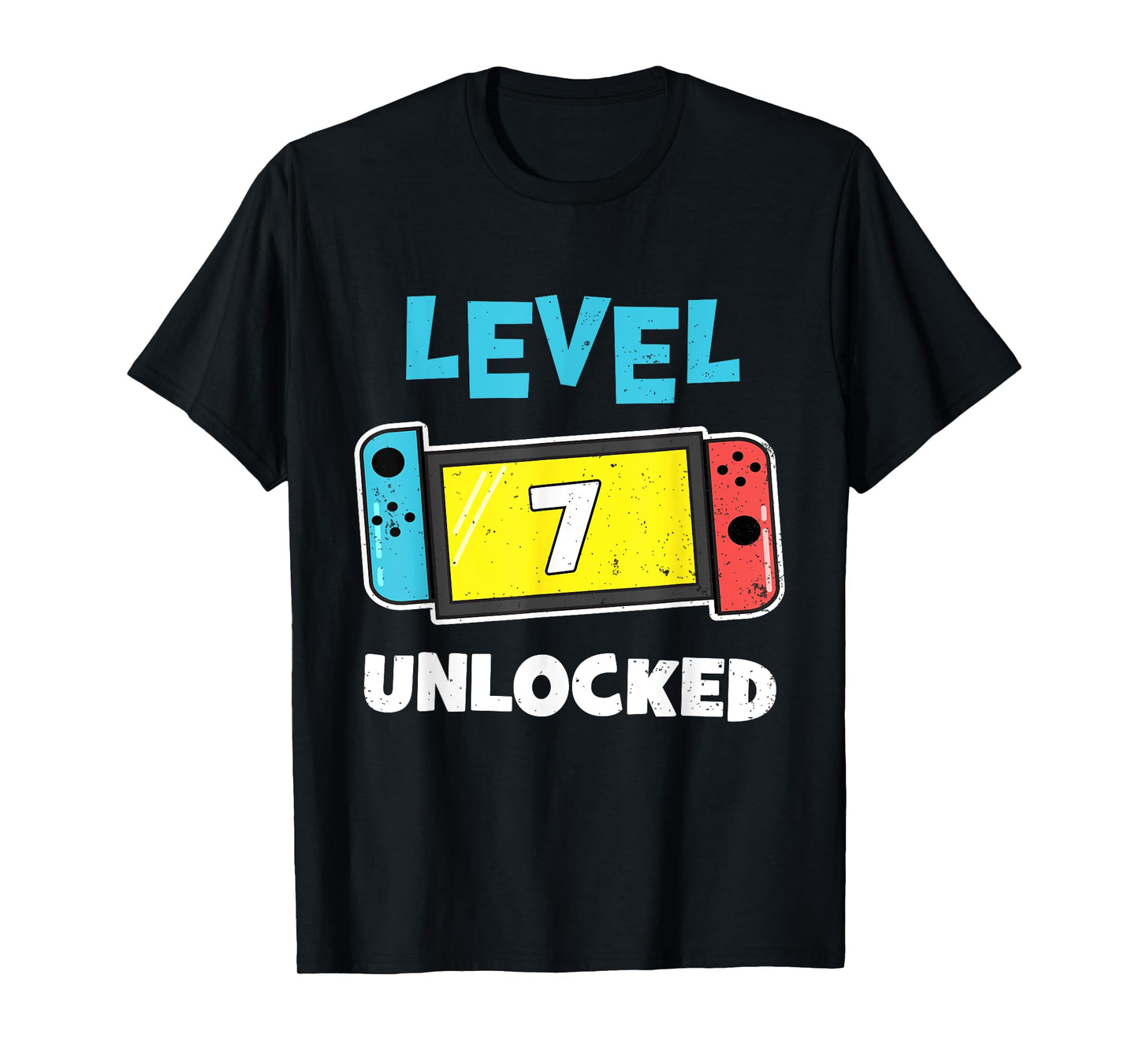 Level 7 unlocked Gamer 7th Birthday Gift Video Game lovers T-Shirt