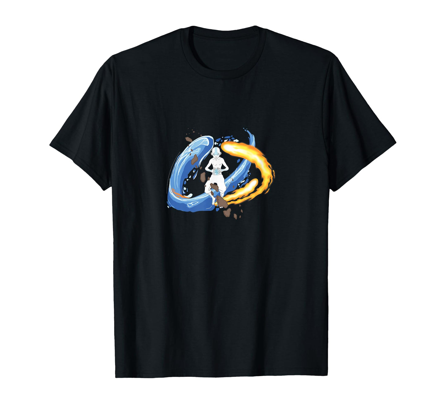 Avatar: The Last Airbender Aang Mastering Elements Swirl T-Shirt