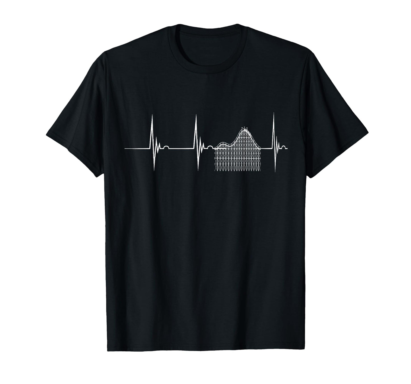Roller Coaster Heartbeat EKG Pulsline Thrillseekers T-Shirt T-Shirt