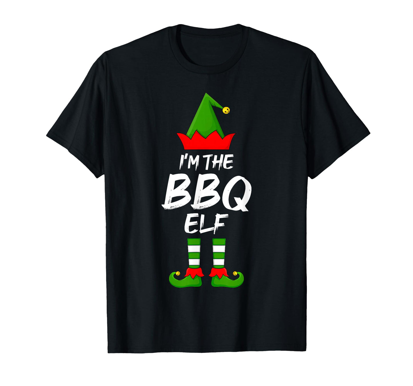 I'm The BBQ Elf Funny Matching Family Elf Christmas T-Shirt