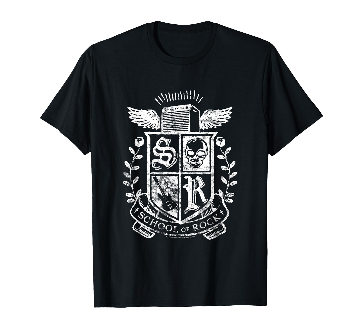 School of Rock Distressed Crest T-Shirt