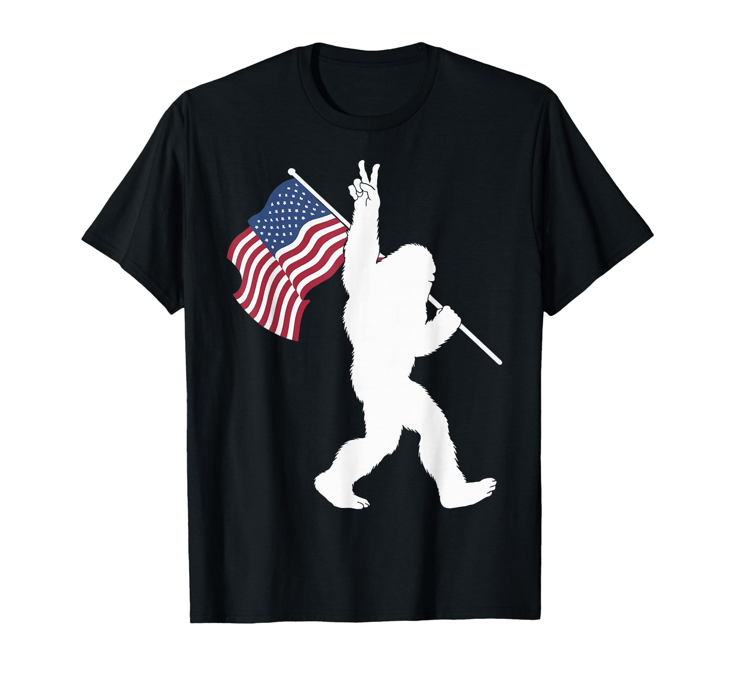 Bigfoot USA Flag T-Shirt