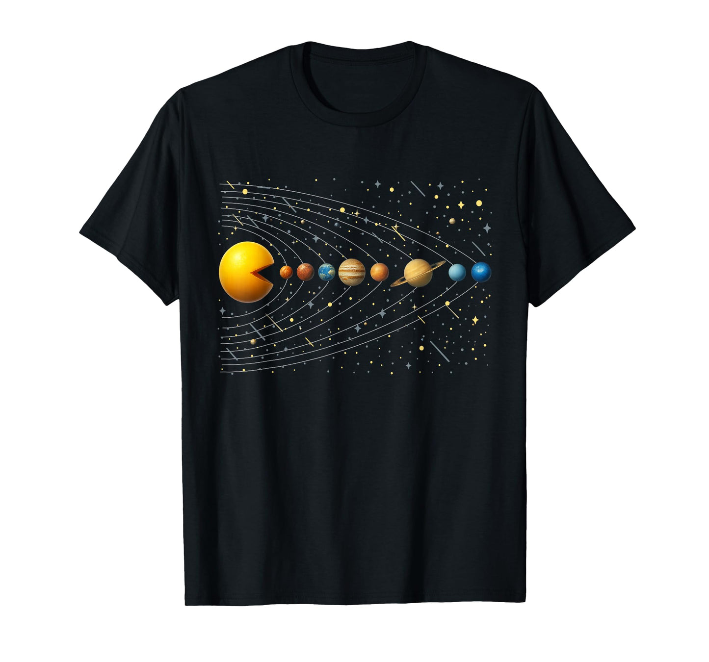 Astronauts Space Video Games Funny Solar Systems T-Shirt