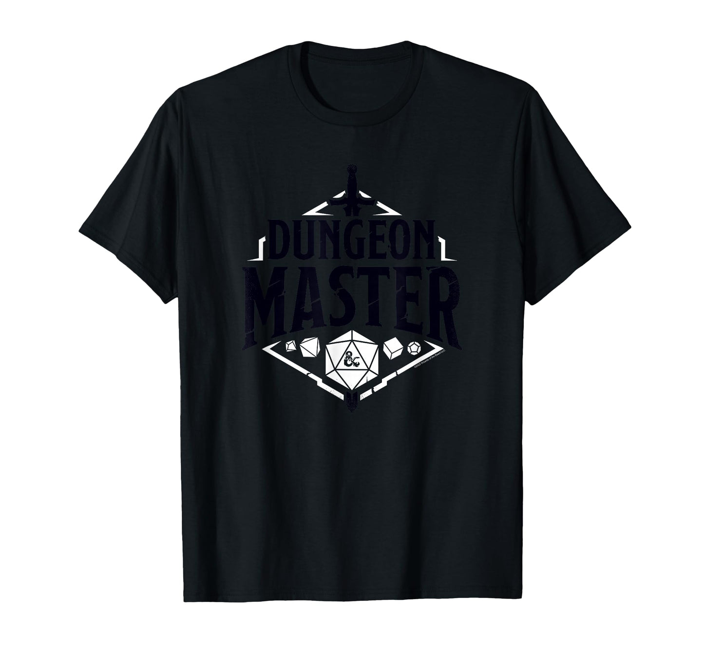 Dungeons & Dragons Dungeon Master Sword & Dice Logo T-Shirt