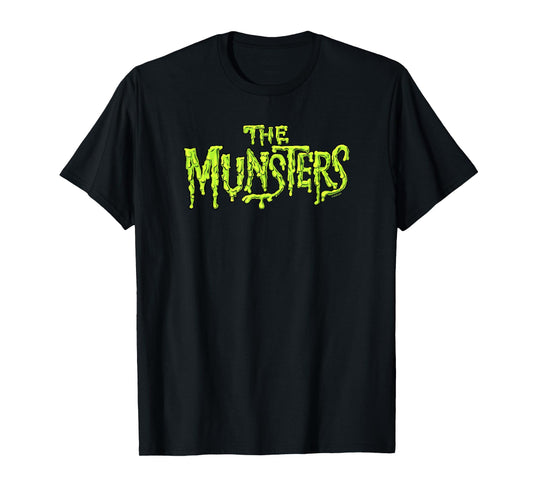 The Munsters Centered Slime Text Logo T-Shirt