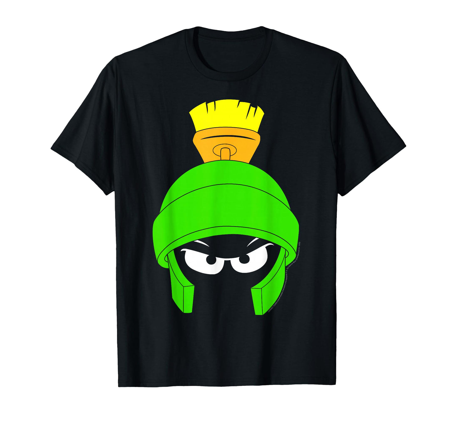 Looney Tunes Marvin The Martian Dark Big Face T-Shirt