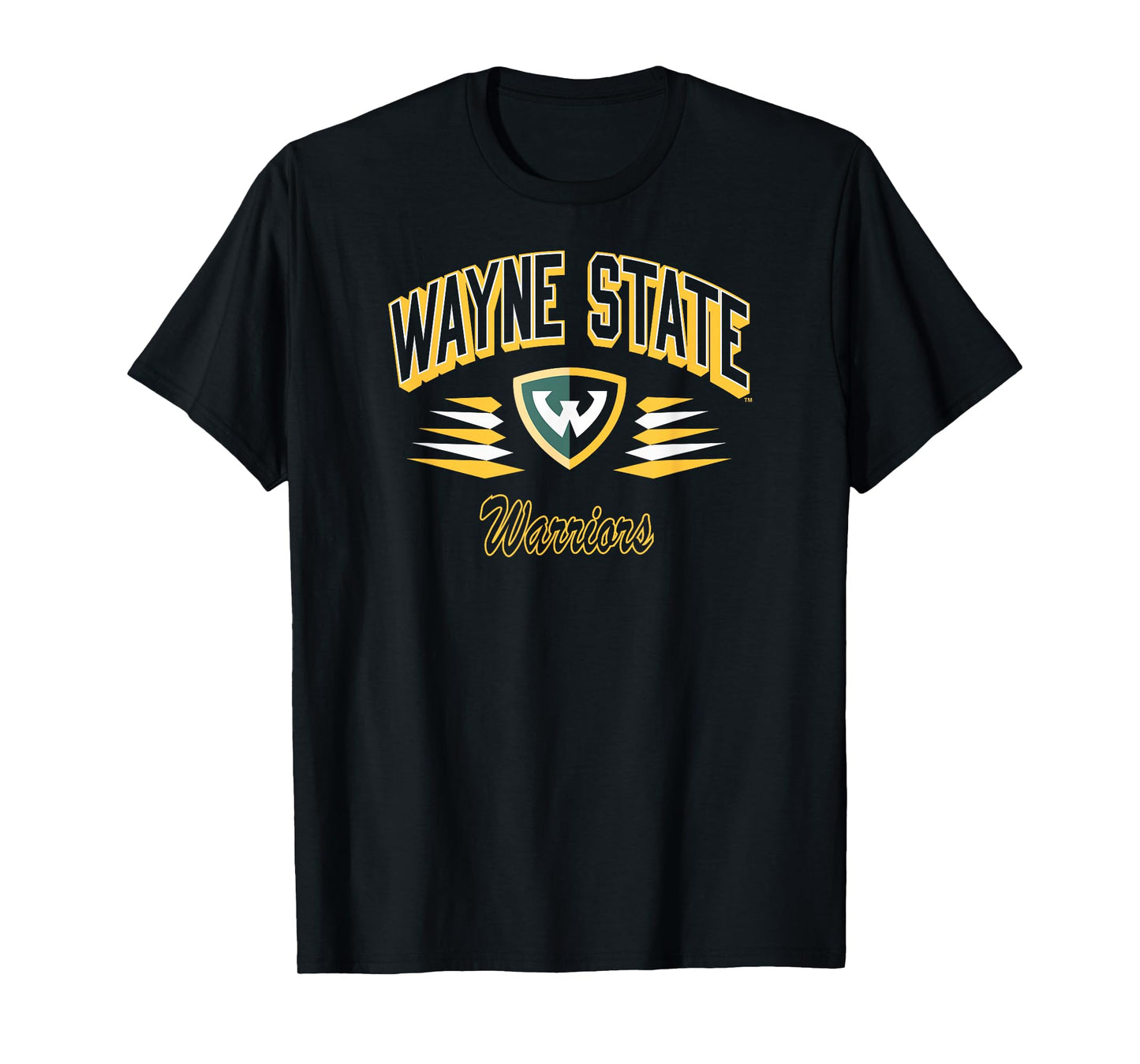 Wayne State Warriors Retro Diamond Green Officially Licensed T-Shirt