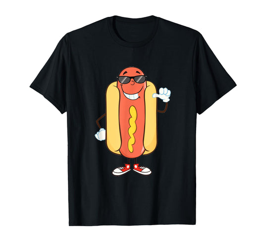 Dancing Hotdog Shirt- Funny Food T Shirt T-Shirt
