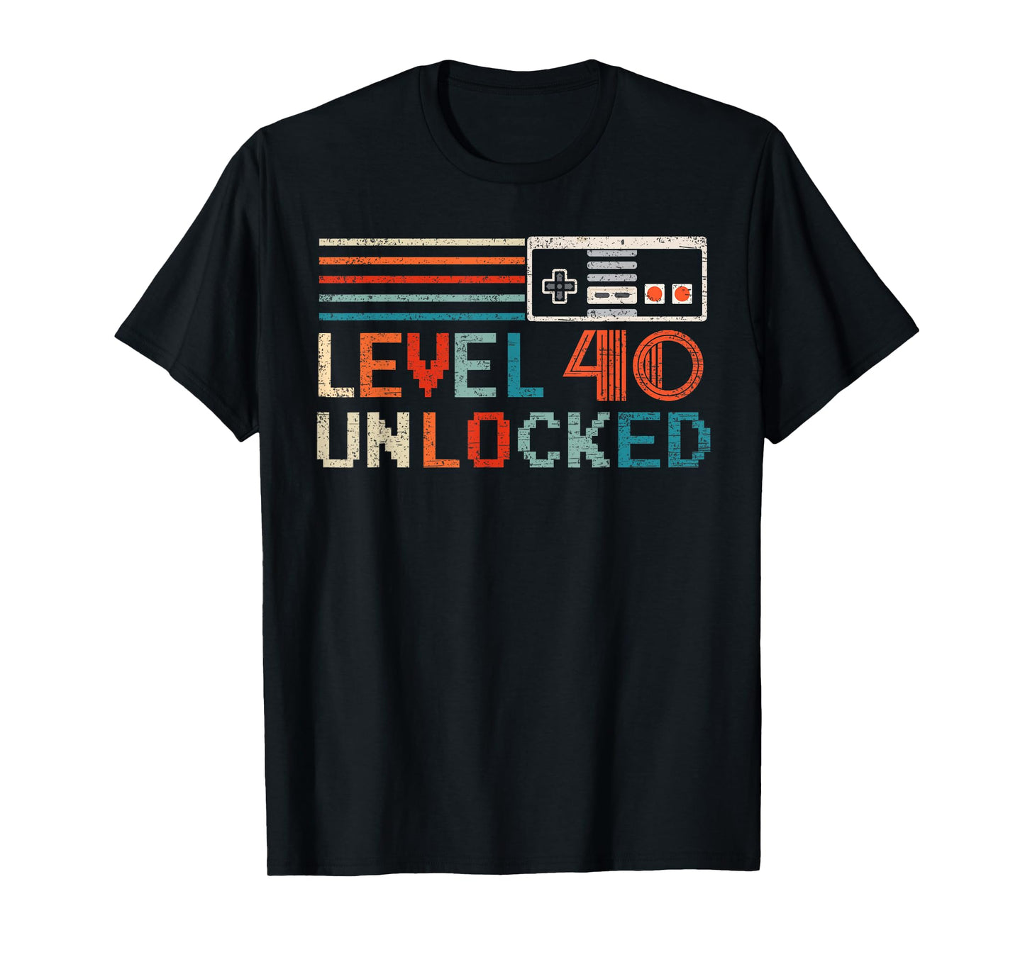 Unlocked Level 40 Birthday Boy Video Game Controller T-Shirt