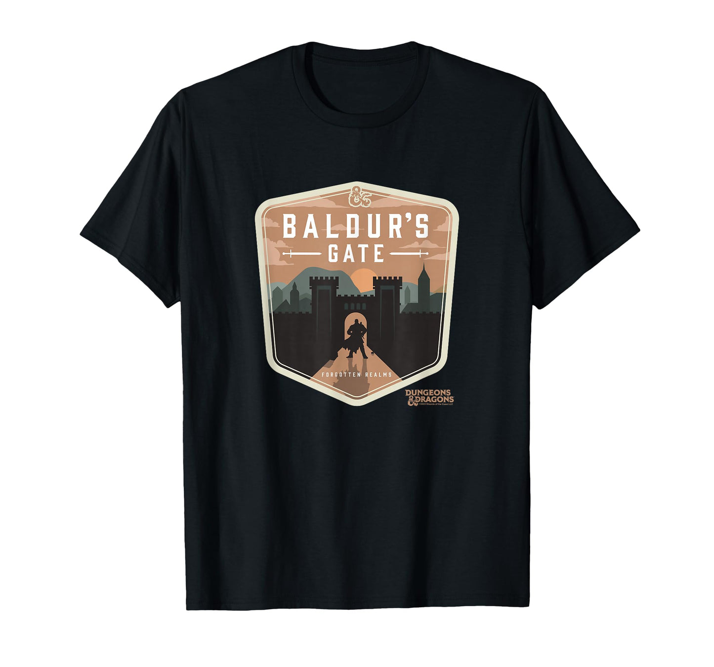 Dungeons & Dragons Baldur's Gate Forgotten Realms Logo T-Shirt