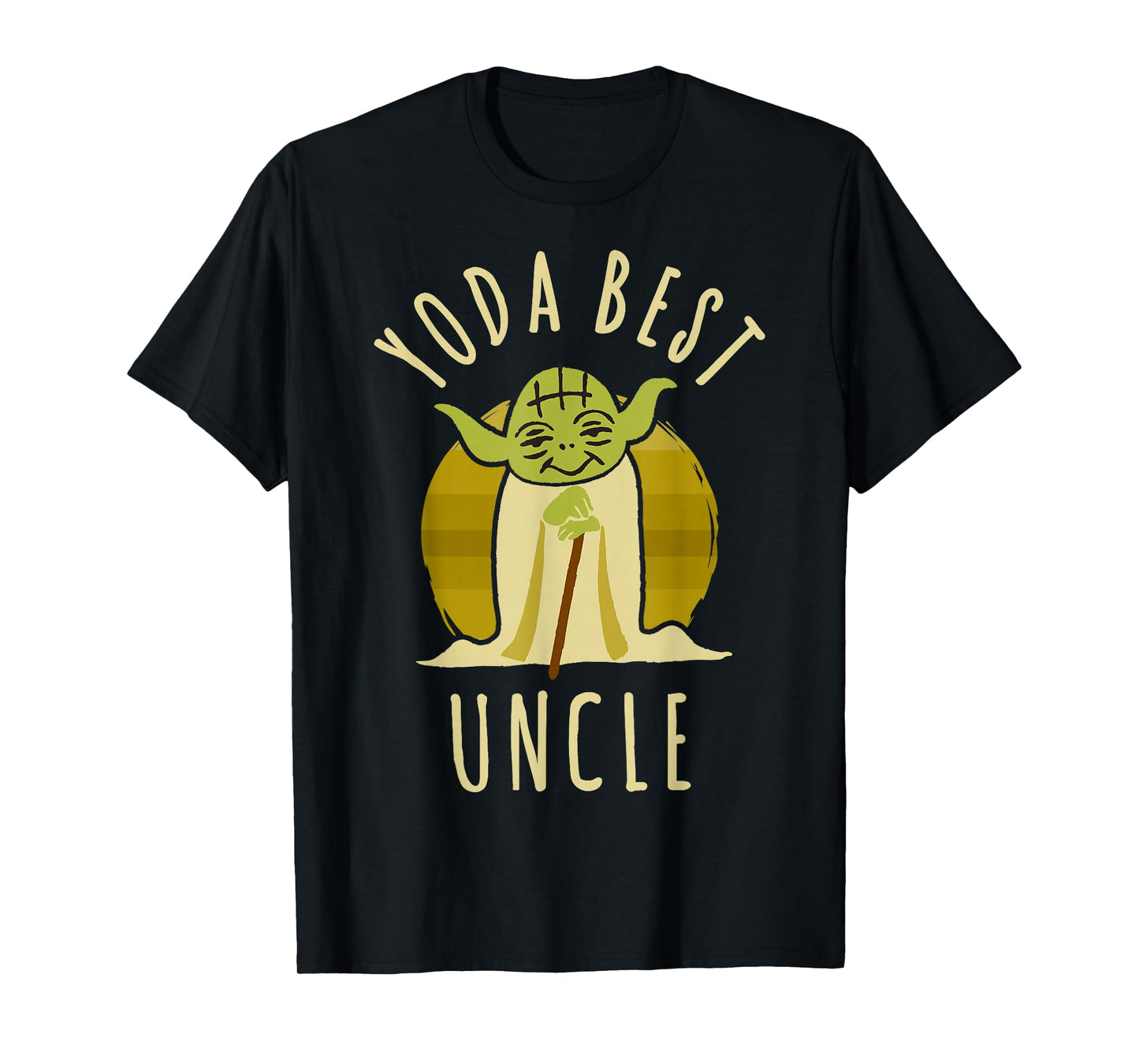 Star Wars Yoda Best Uncle Cartoon Yoda Disney+ T-Shirt