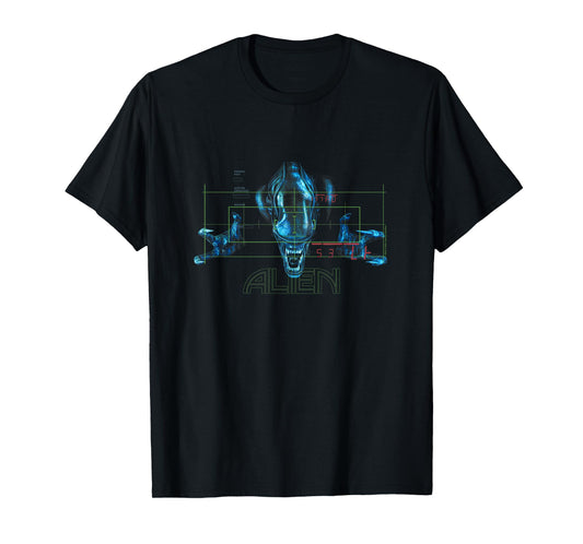 Aliens Iconic Dangerous Xenomorph Target Big Chest Poster T-Shirt