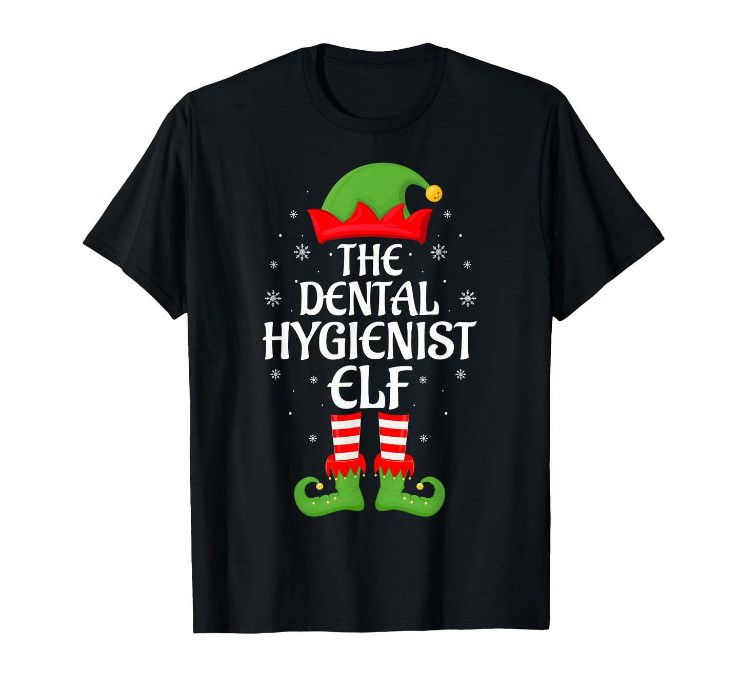 Dental Hygienist Elf Family Matching Elf Squad Christmas T-Shirt