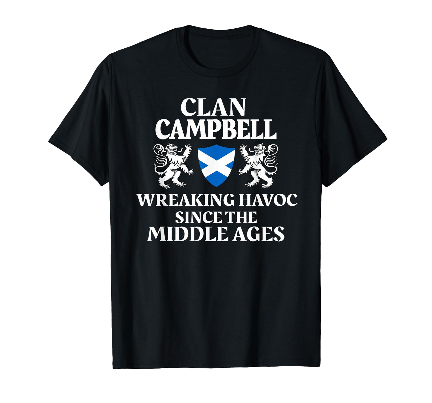 Campbell Scottish Family Clan Scotland Name Lion T-Shirt