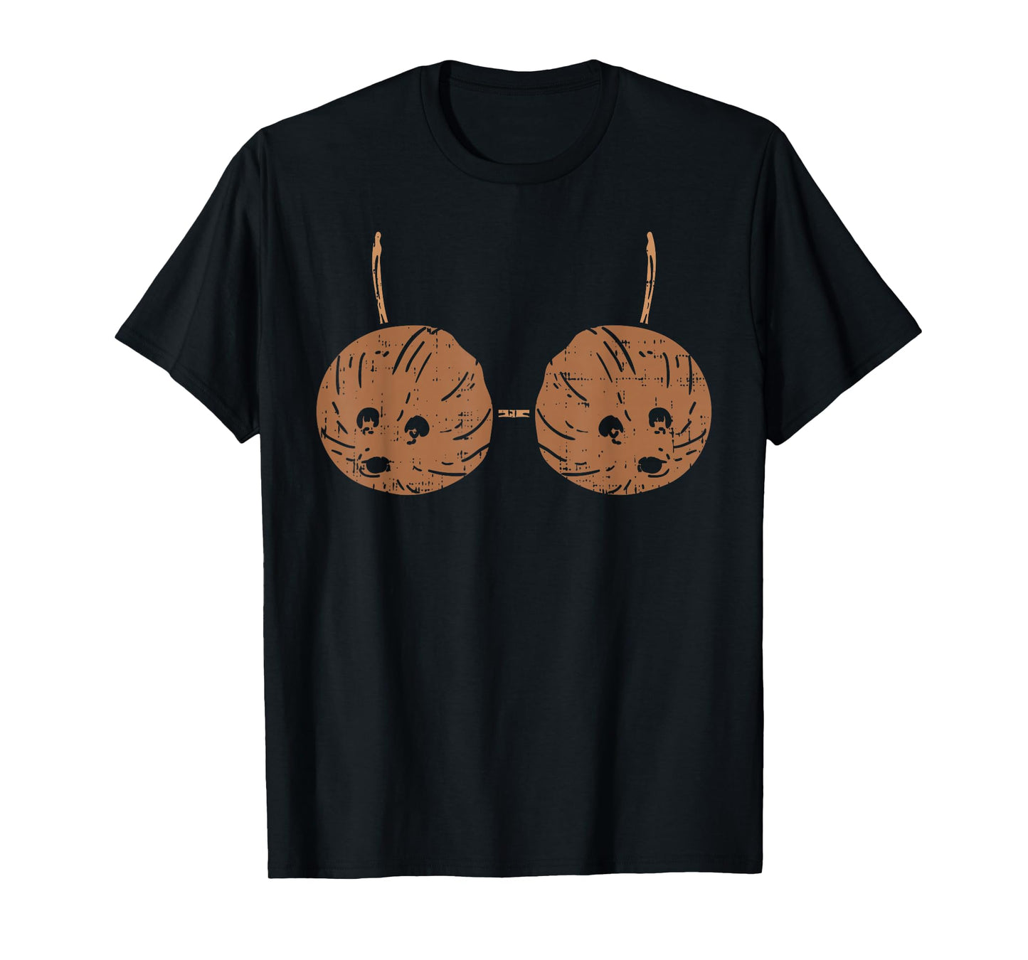 Coconut Bra Hawaiian Tiki Hula Party DIY Halloween Costume T-Shirt
