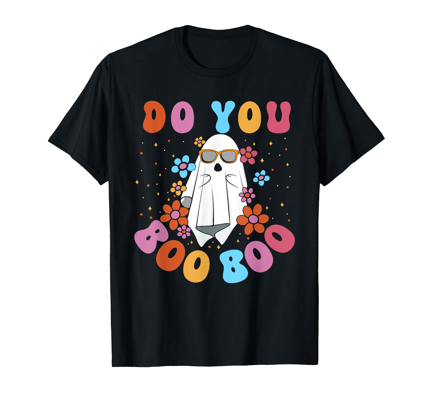 Cute Ghost Do You Boo Boo Groovy Funny Halloween Mens Womens T-Shirt