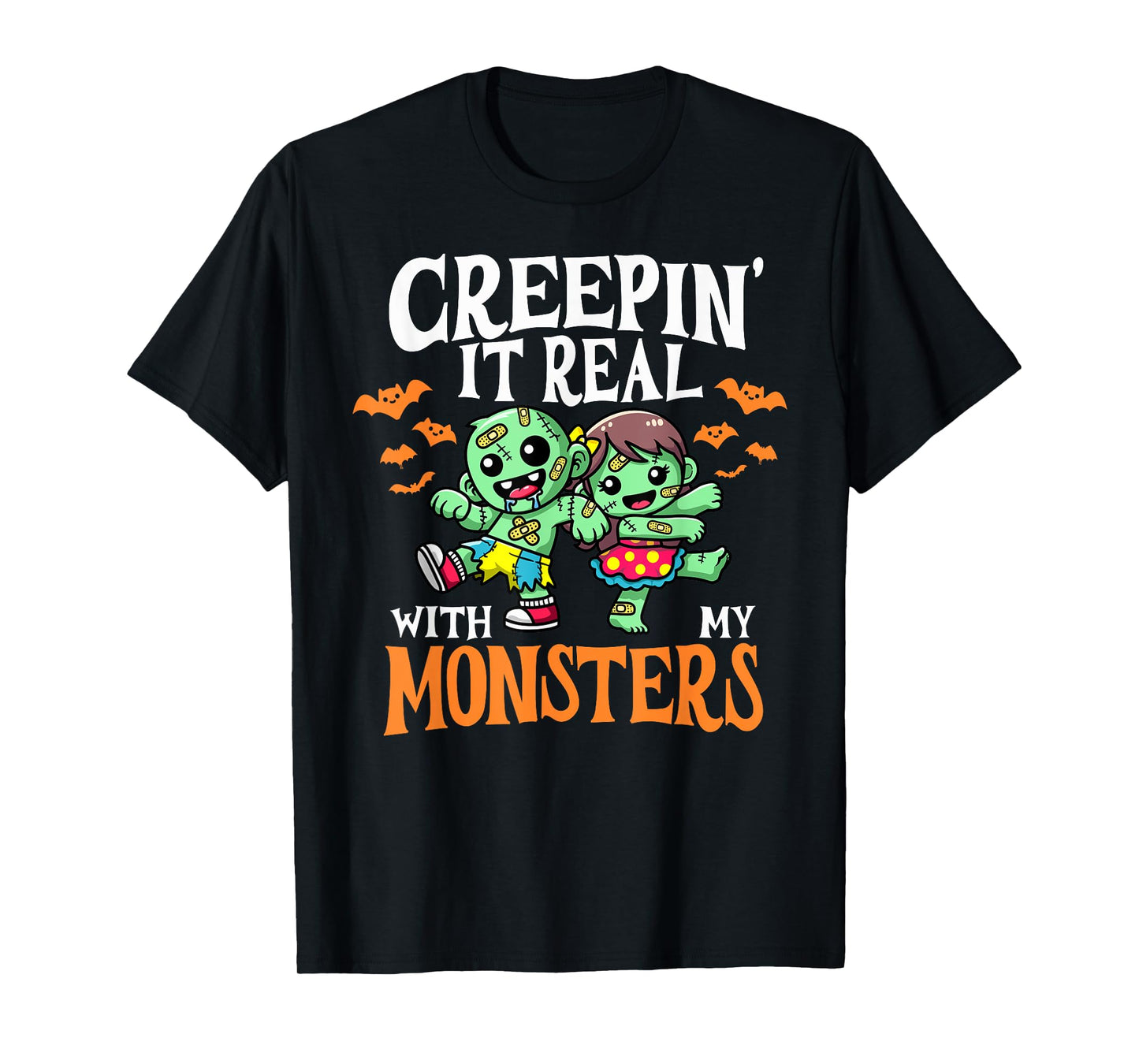 Creepin It Real Monster School Teacher Principal Halloween T-Shirt