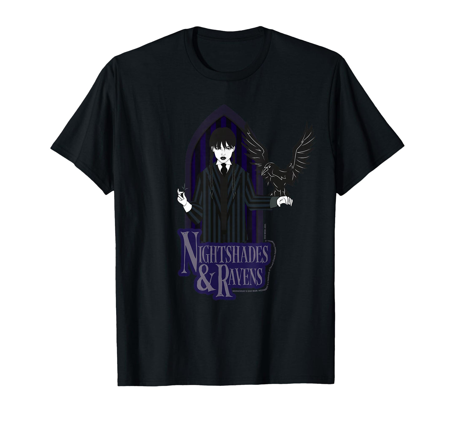 Wednesday Nightshade & Ravens Poster T-Shirt