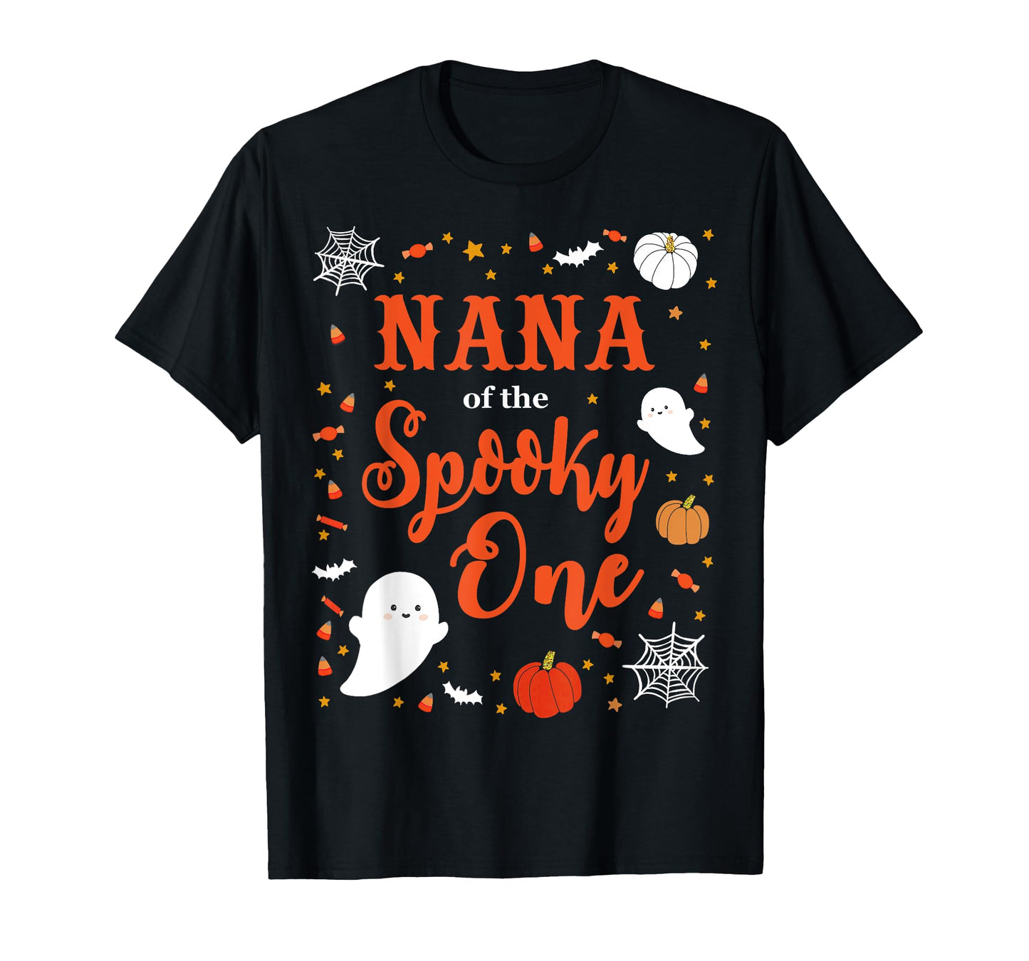 Nana Halloween 1st Birthday Matching Family Spooky One T-Shirt