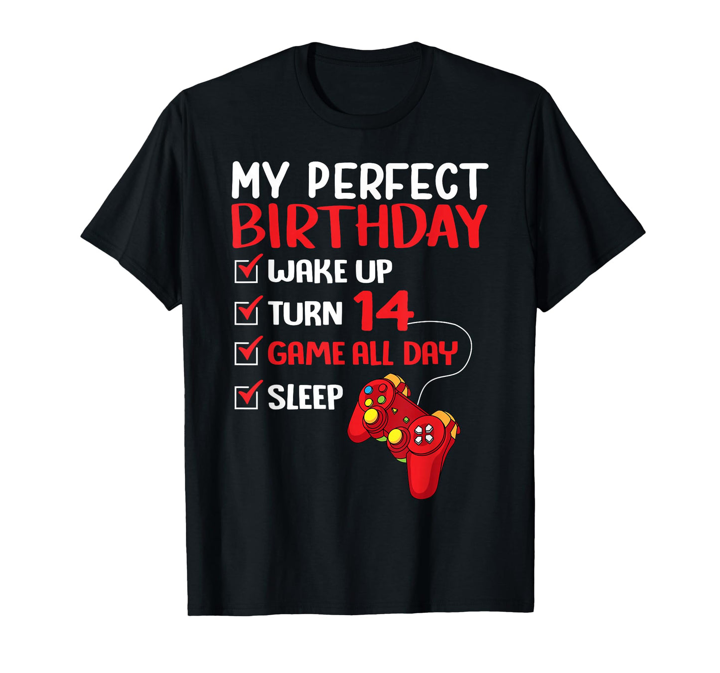 14. Perfect Birthday Player, the 14 Year Old T-Shirt
