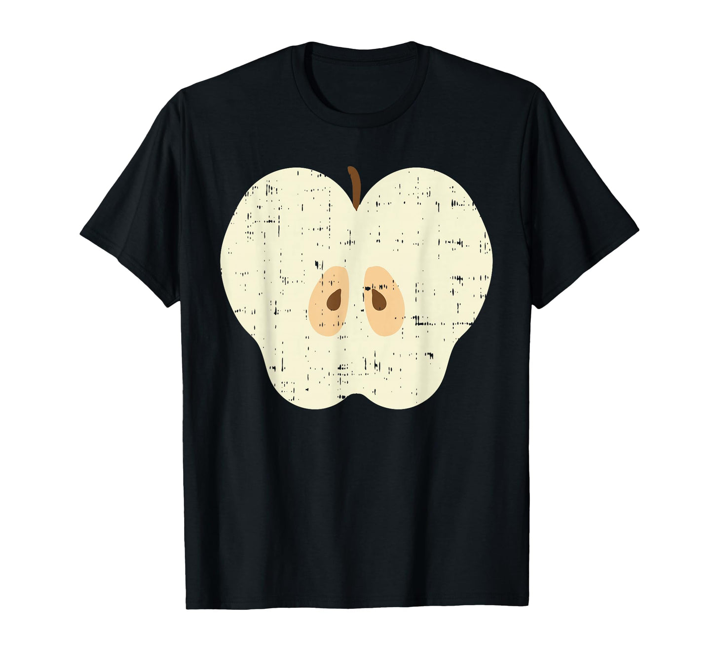 Apple Slice Funny Fruit Food Lazy DIY Easy Halloween Costume T-Shirt