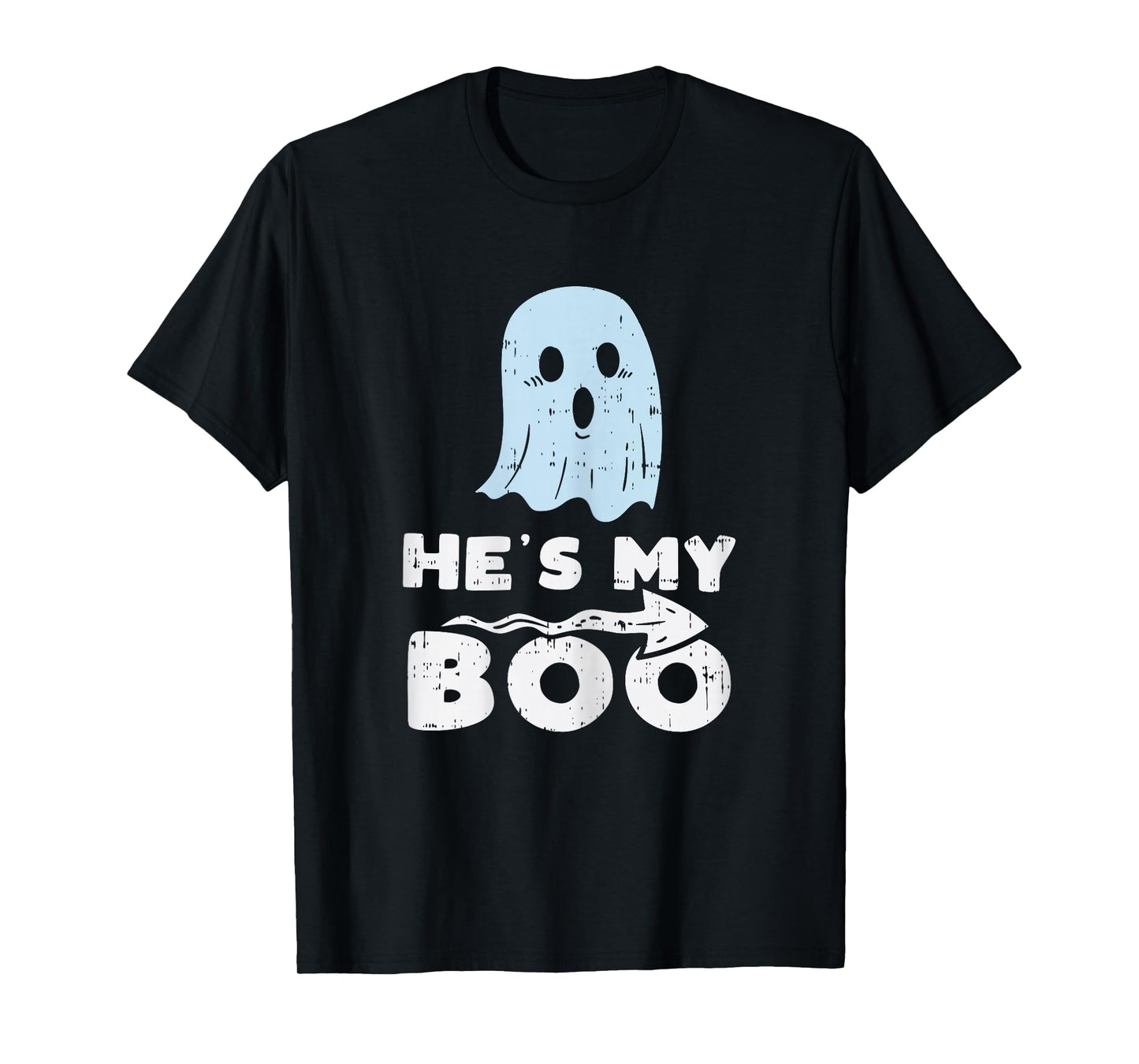 Hes My Boo Cute Matching Couple Halloween Costume Girlfriend T-Shirt