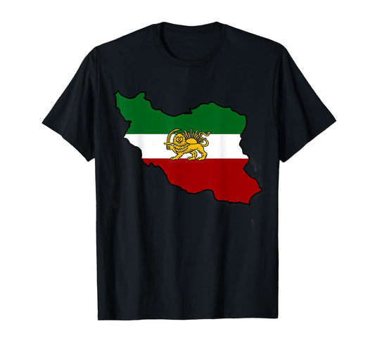 Iran flag with lion tshirt T-Shirt
