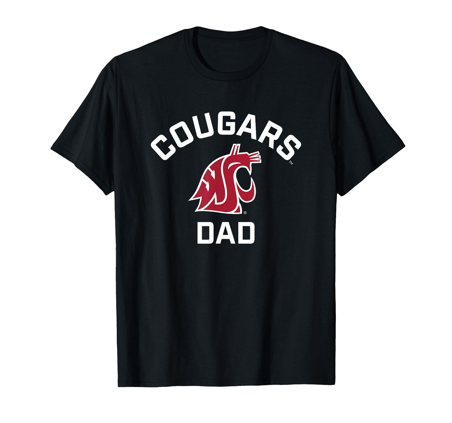 Washington State University Cougars Arched Dad T-Shirt