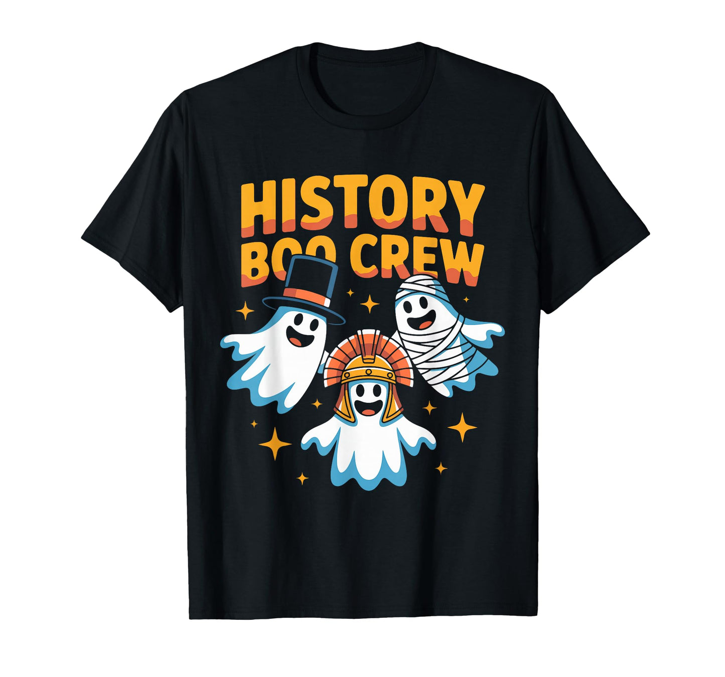 History Boo Crew Halloween Teacher Funny Ghost Student Squad T-Shirt
