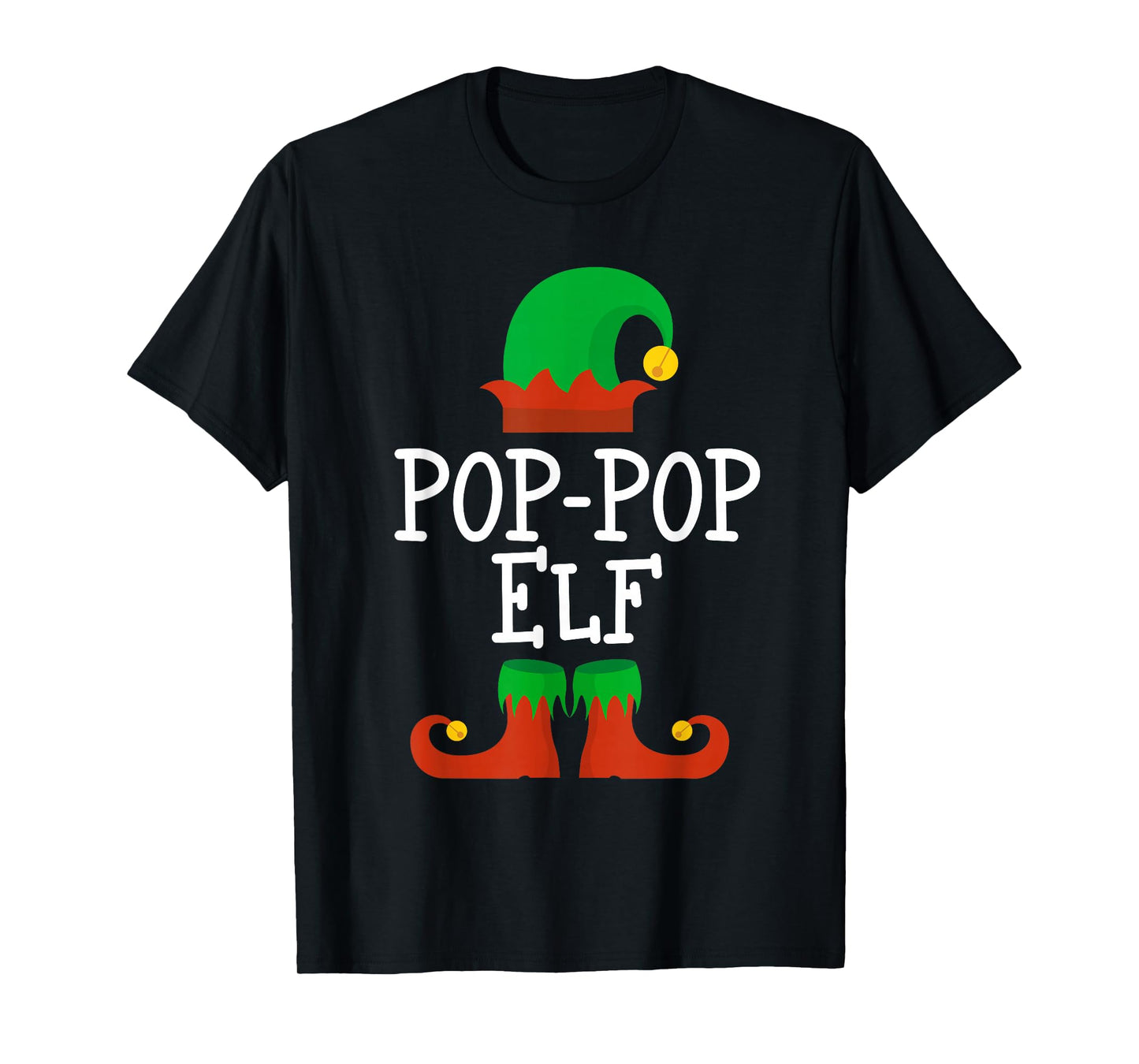 Family I'm The Pop-Pop Elf Christmas Funny Matching PopPop T-Shirt