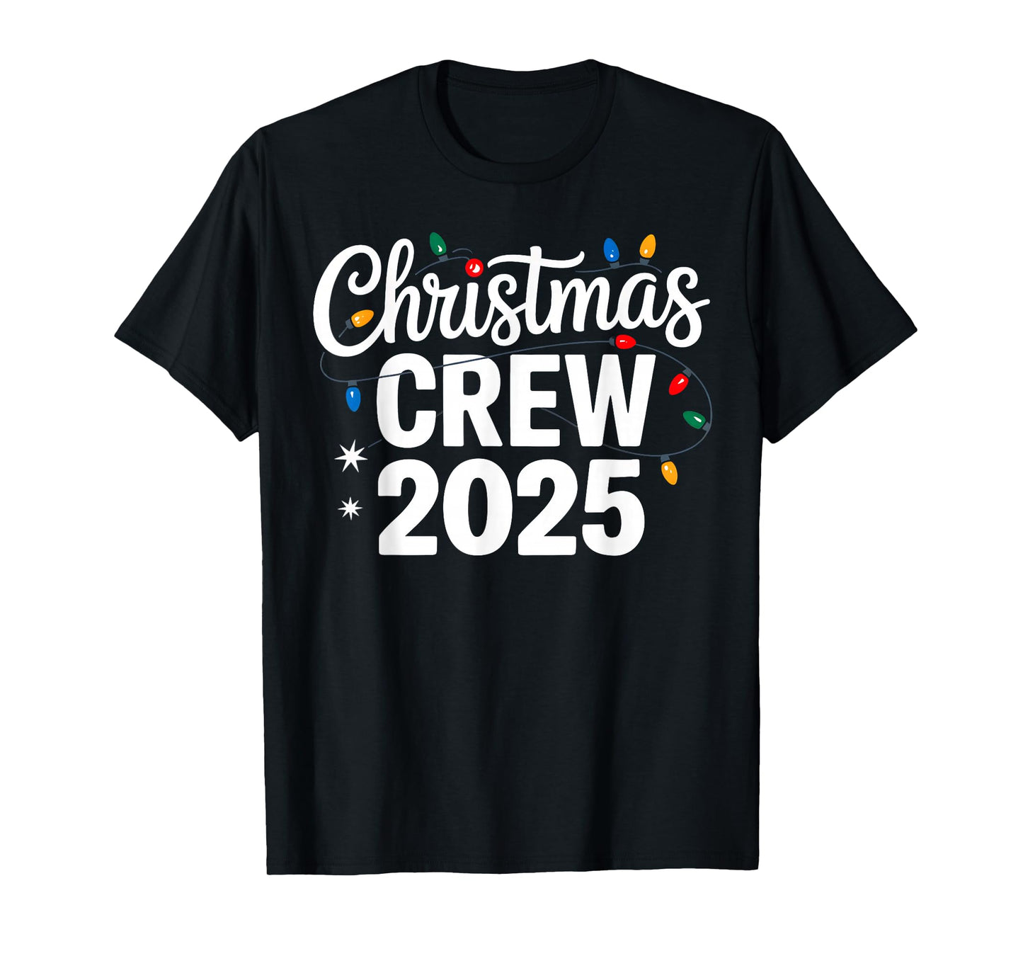 Christmas Crew 2025 Family Christmas Pajamas Xmas Matching T-Shirt