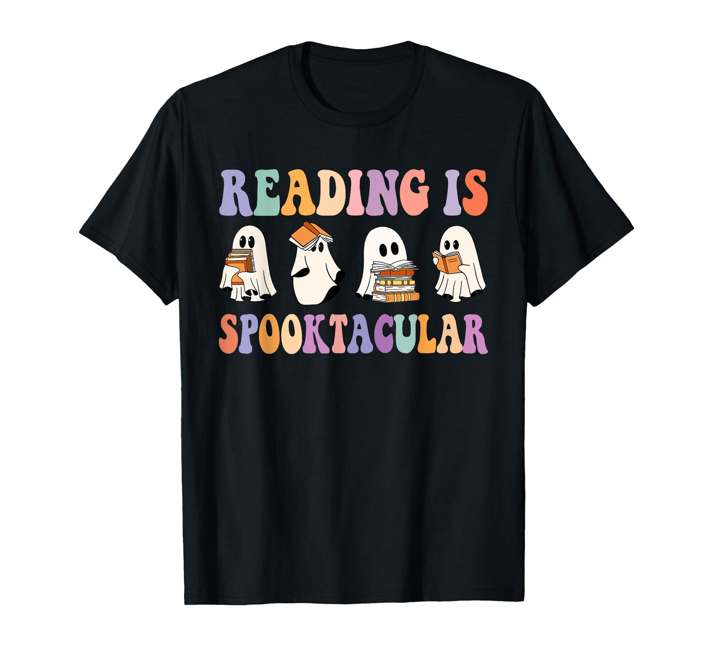 Ghost Reading Is Spooktacular Halloween Ghost Reading Books T-Shirt