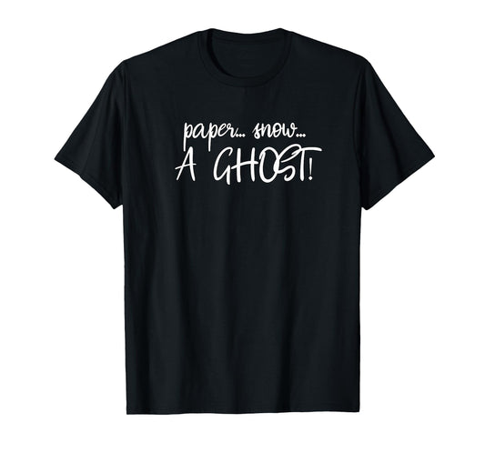 Paper Snow A Ghost Funny Joey Shirt T-Shirt