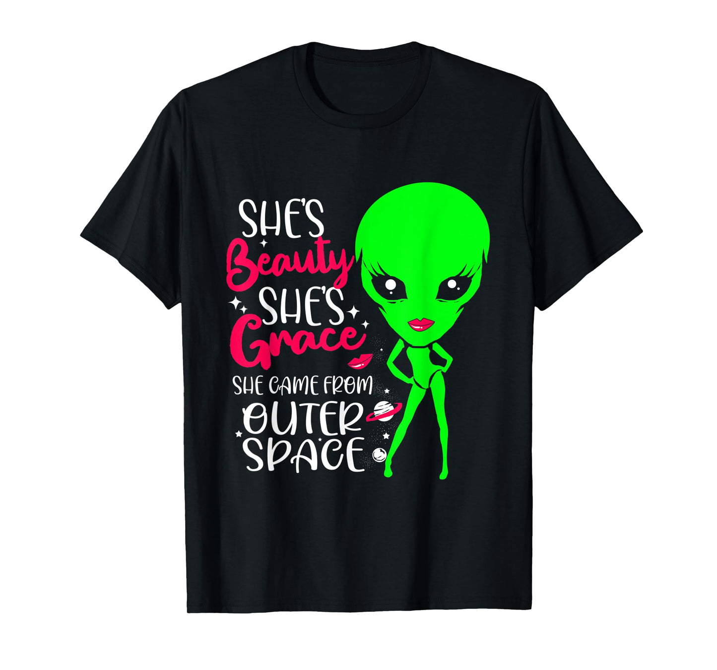 Outer Space Alien Costume Women T-Shirt