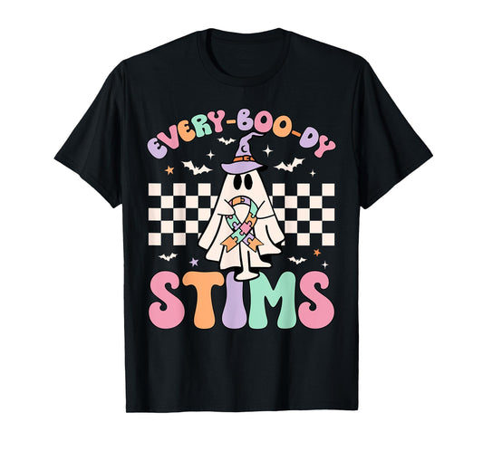 Sped Teacher Halloween Everybody Stims Special Education ABA T-Shirt