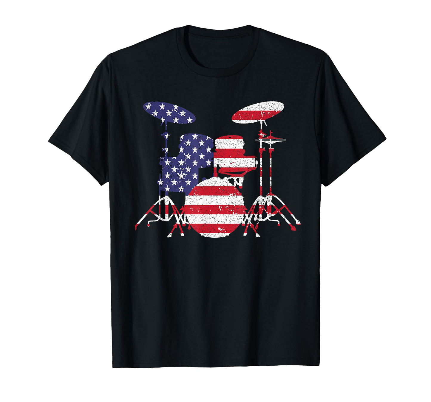 Funny Drummer Art For Men Women Kids Drumming Lover Drummer T-Shirt