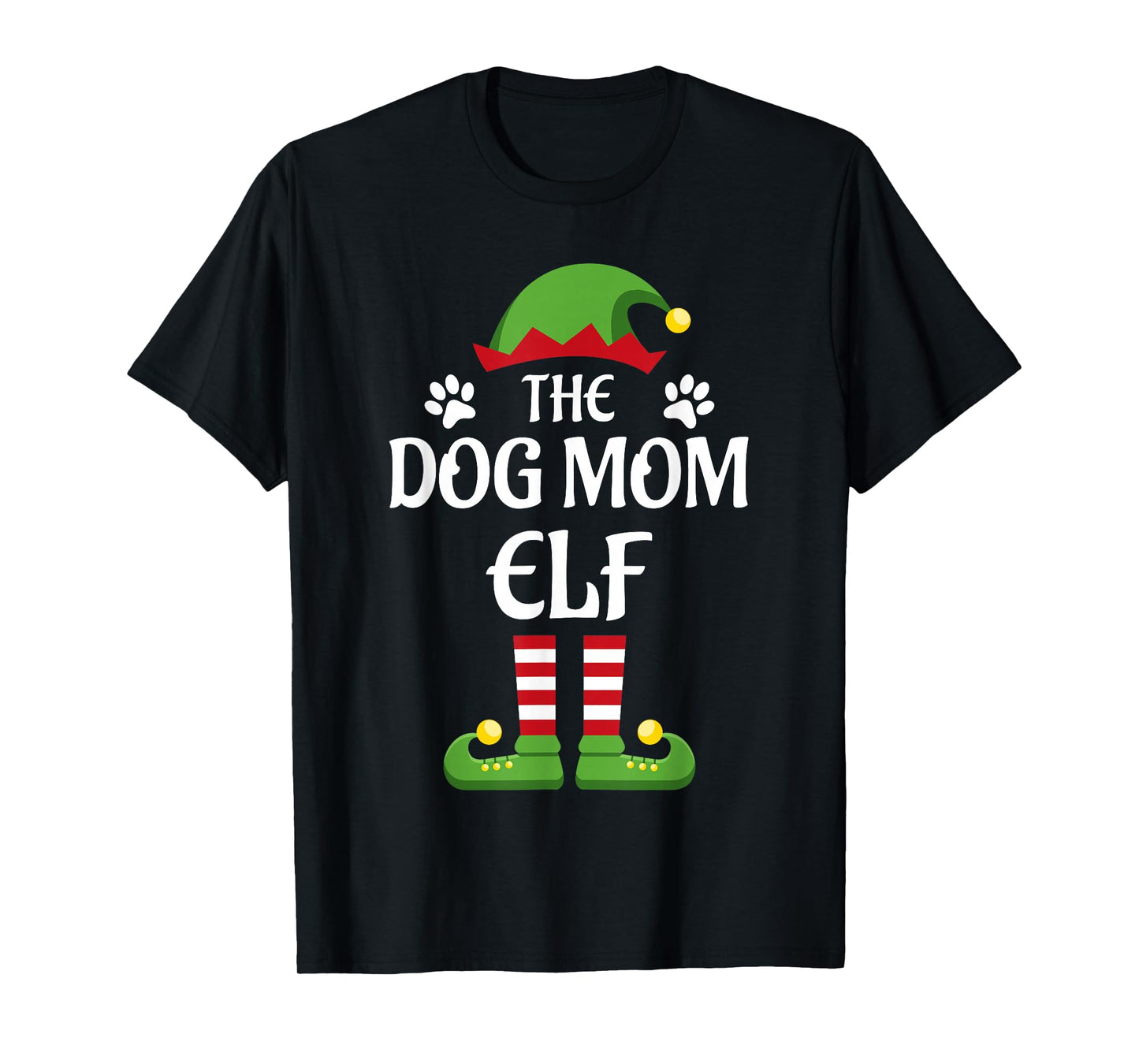 The Dog Mom Elf Family Matching Group Christmas T-Shirt