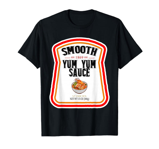 Smooth Yumyum Bottle Label Halloween 2024 Couples Costume T-Shirt